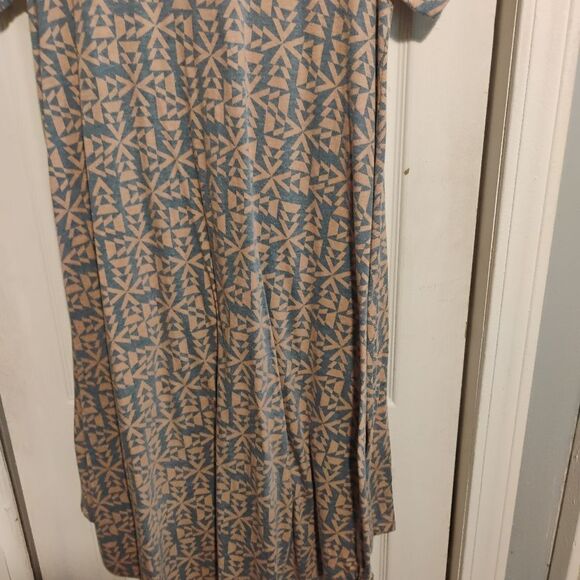 LuLaRoe Brown Tan Casual High Low Sundress - Picture 6 of 8
